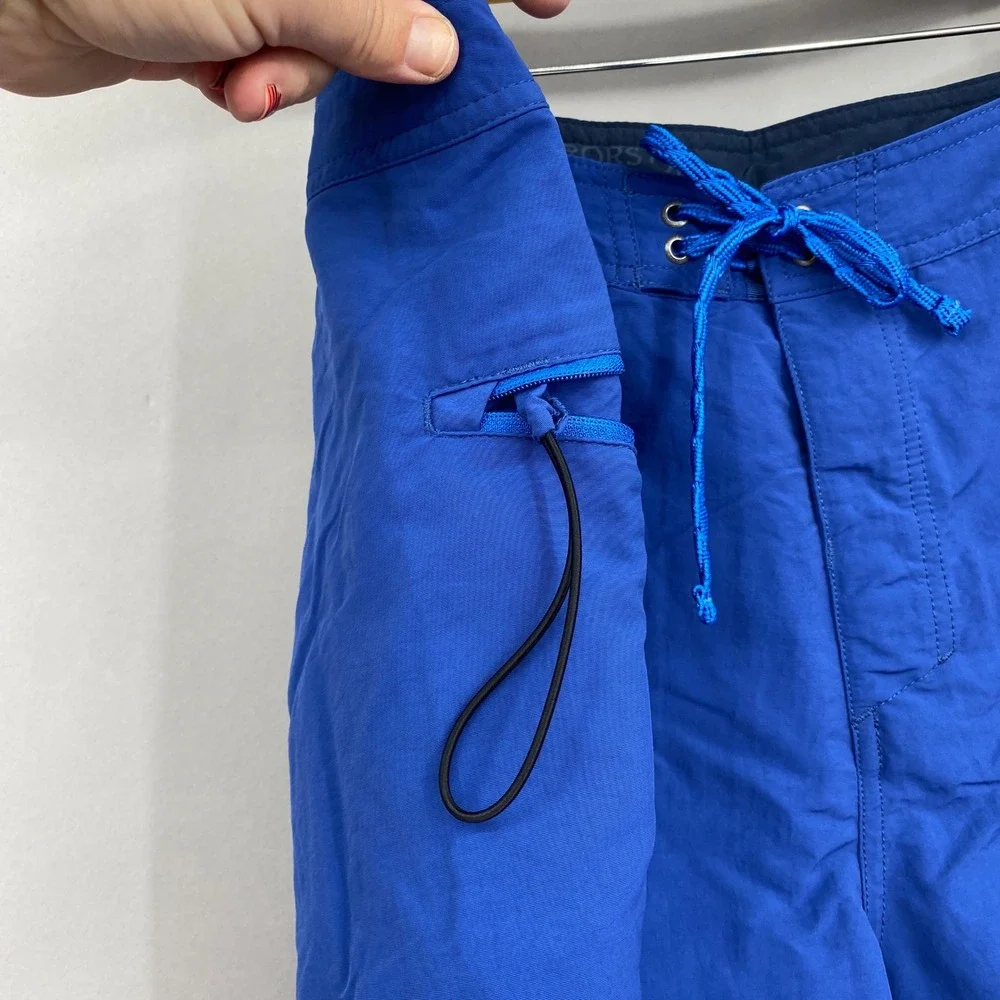 Patagonia Wavefarer Board Shorts Mens 38 Blue Recycled Nylon Swim Trunks Surf
